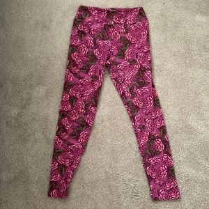 LulaRoe OS Floral Leggings